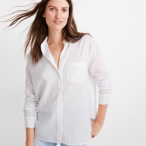 Madewell white oversized white shirt